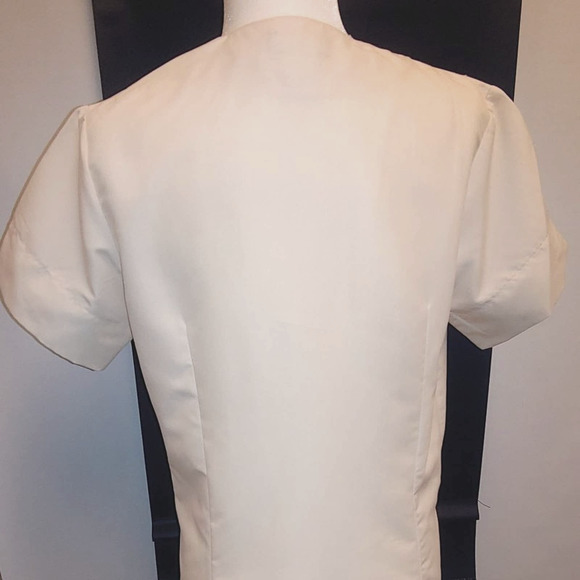 Uniform Shirt Jacket Cream Small New High End by Yeah Baby Retired Style - Picture 2 of 8